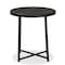 Baxton Studio Sadiya Modern Industrial Black Finished Metal Outdoor Side Table 206-12112 - alternate 5